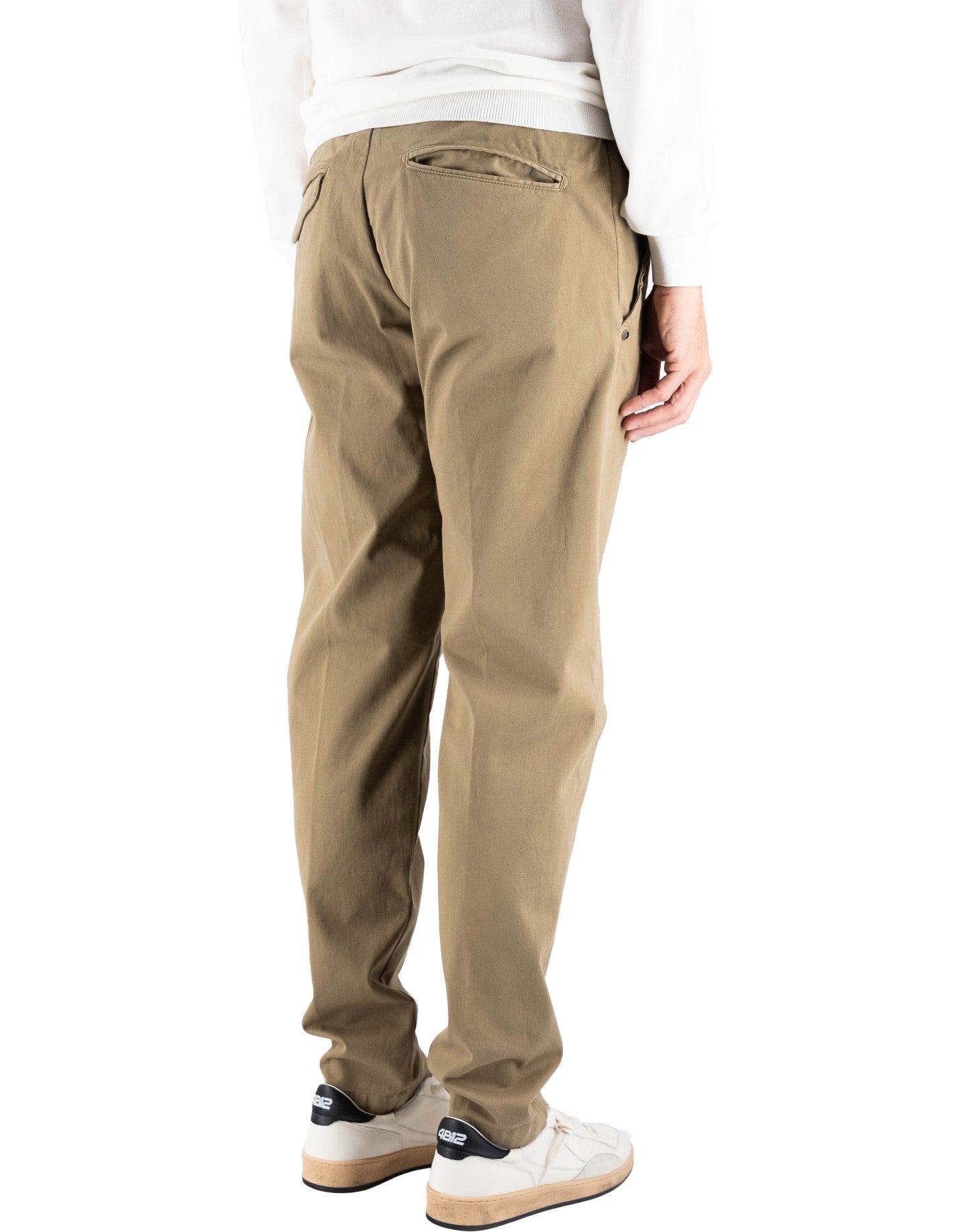 Pantalone Greg In Cotone Olive Green