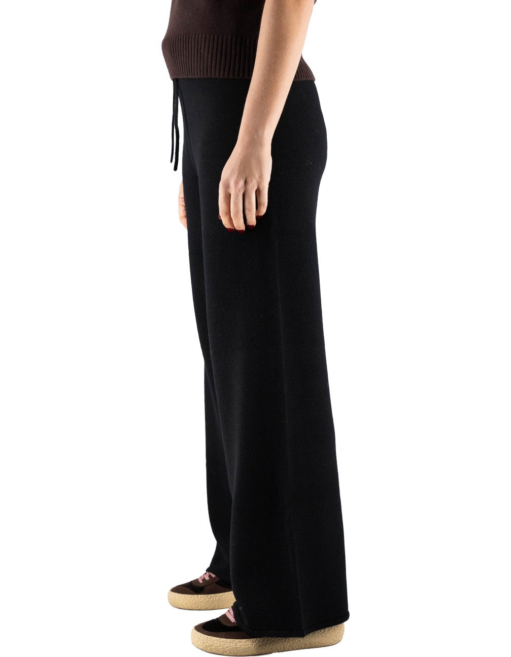 Pantalone Cambon Nero in 100% Lana
