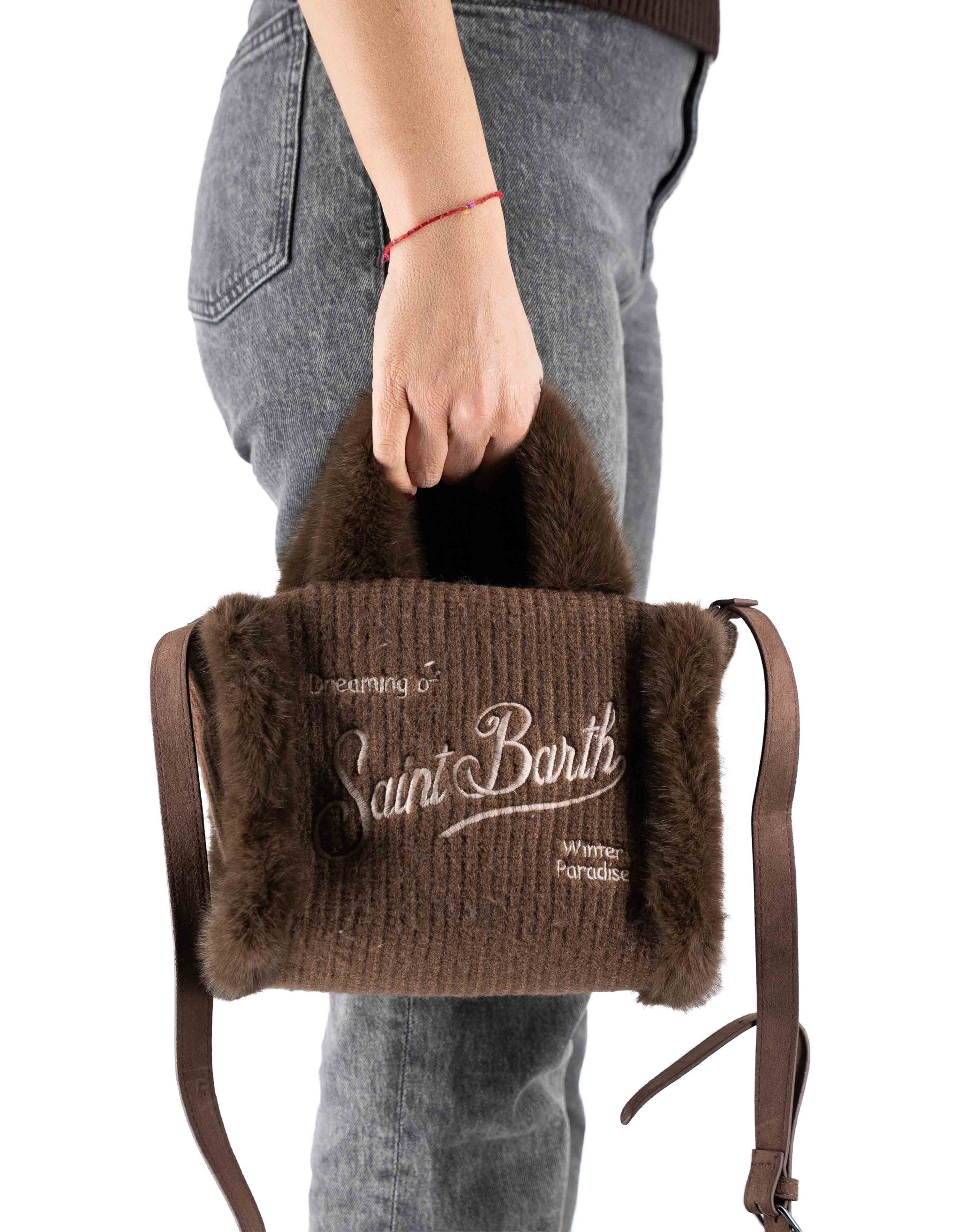 Vanity Mini Shearling Rib Brown