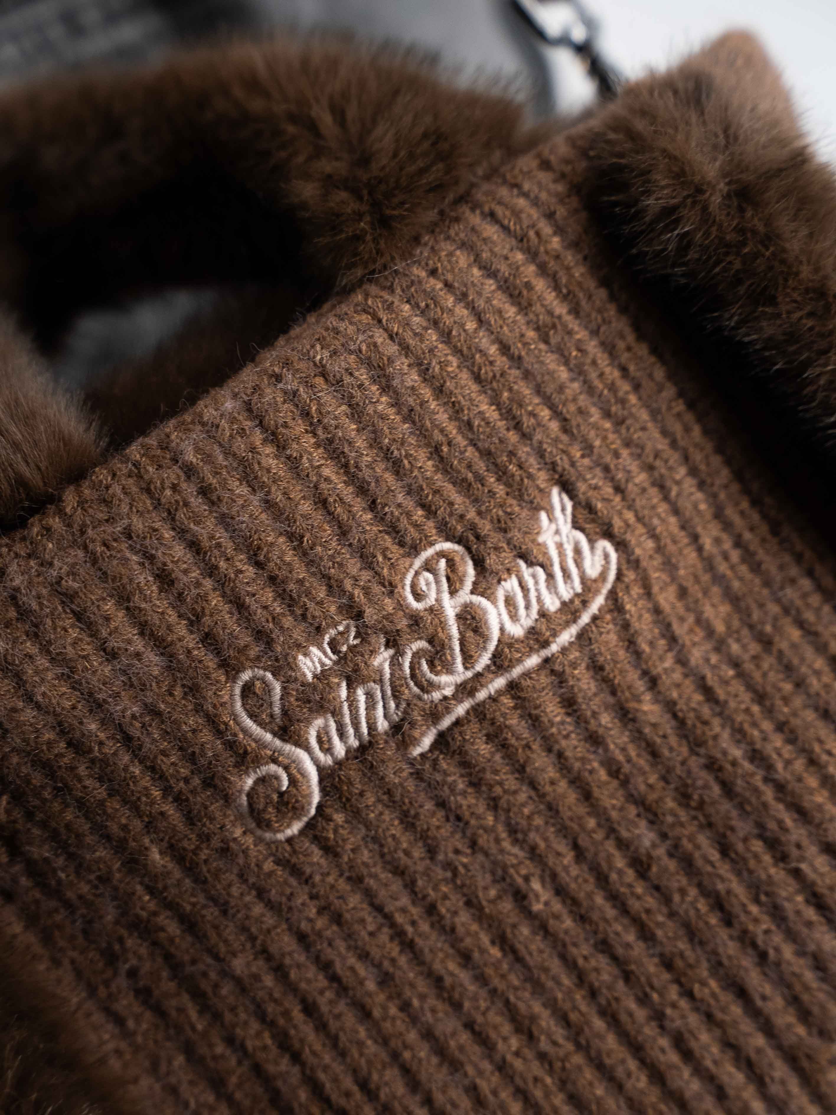 Vanity Mini Shearling Rib Marrone