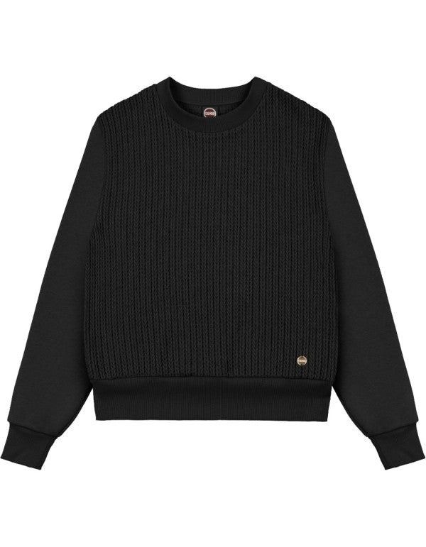 Felpa Donna Con Lavorazione A Trecce