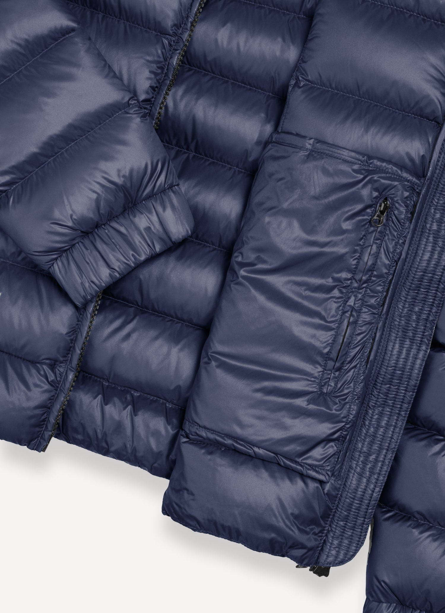 Shiny Down Jacket With Hood