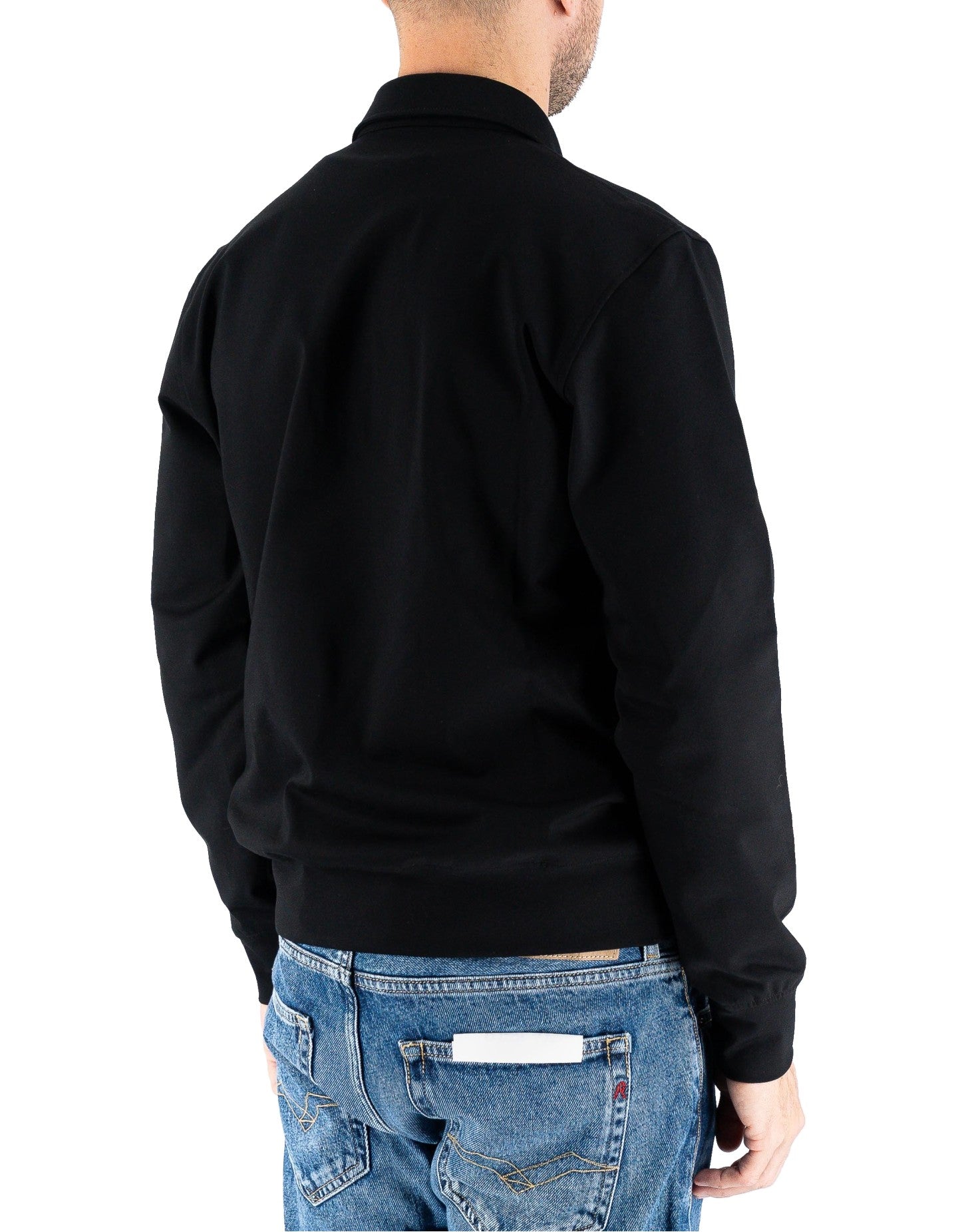 Men's Solid Color Black Polo Shirt