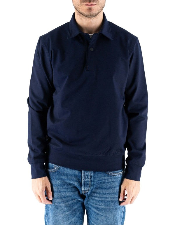 Polo Uomo Tinta Unita Blu