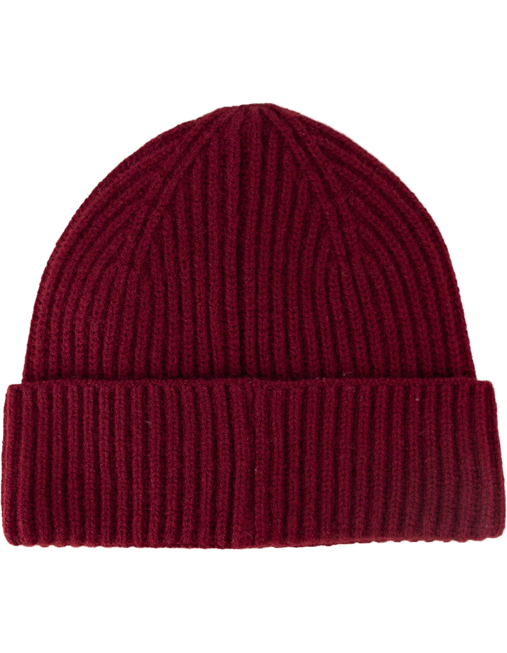 Cuffia Moss Wool Bordeaux