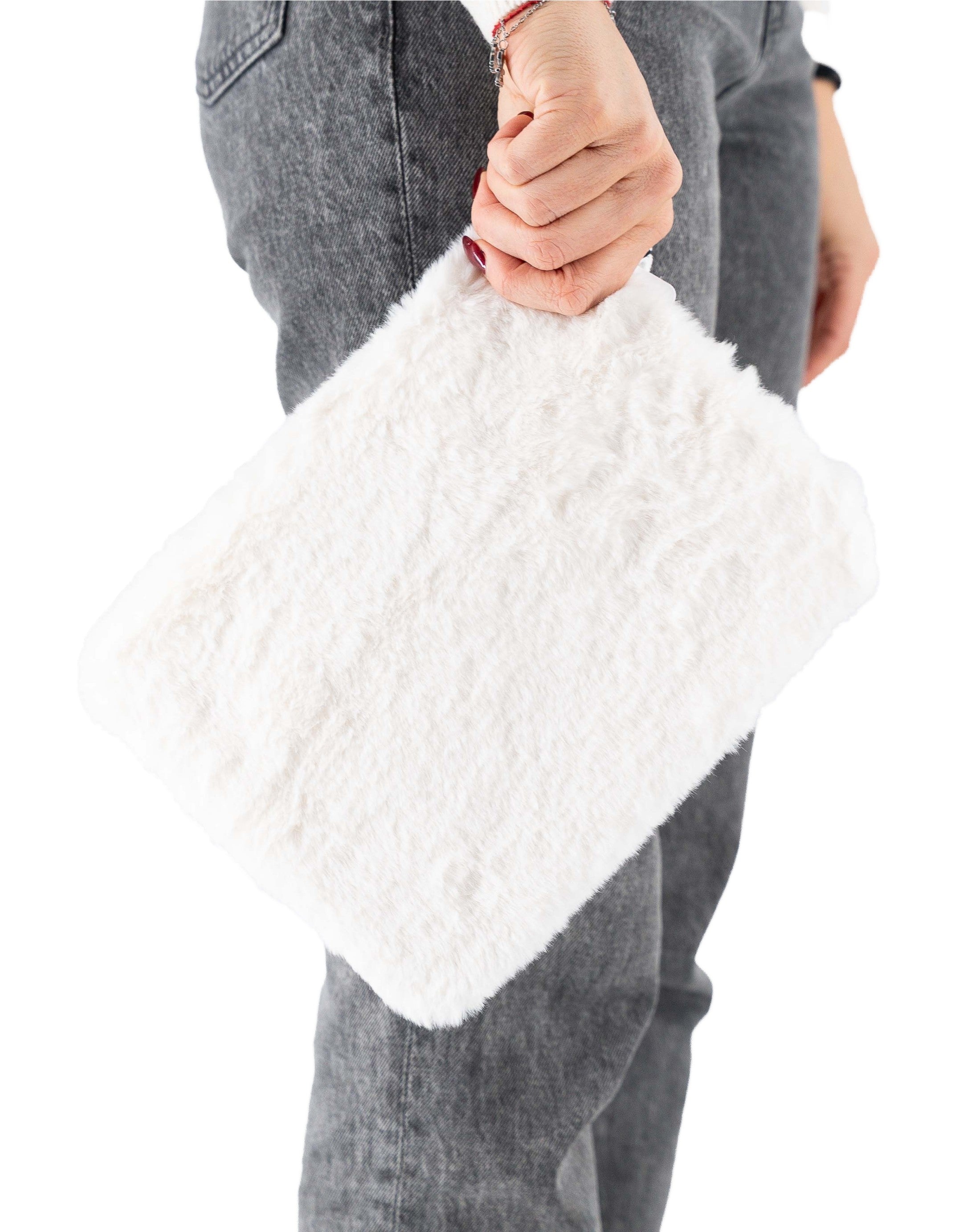 Pochette Pareasy Fur Panna