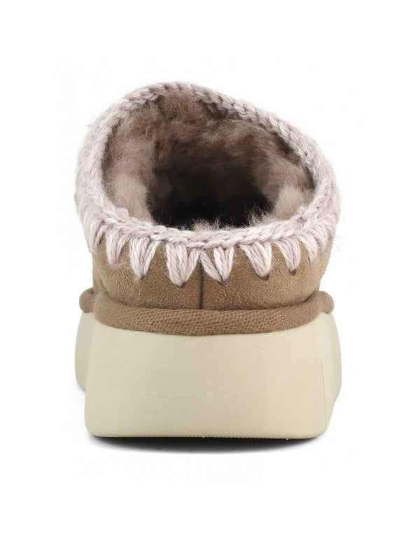 Bounce Clog Metal Logo Pink Brown