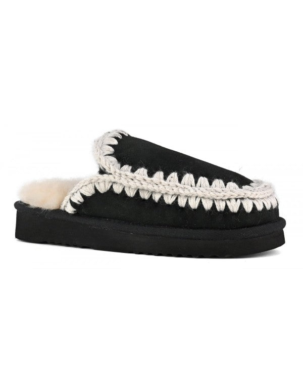 Eskimo Slipper Black White