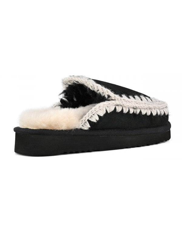 Eskimo Slipper Black White