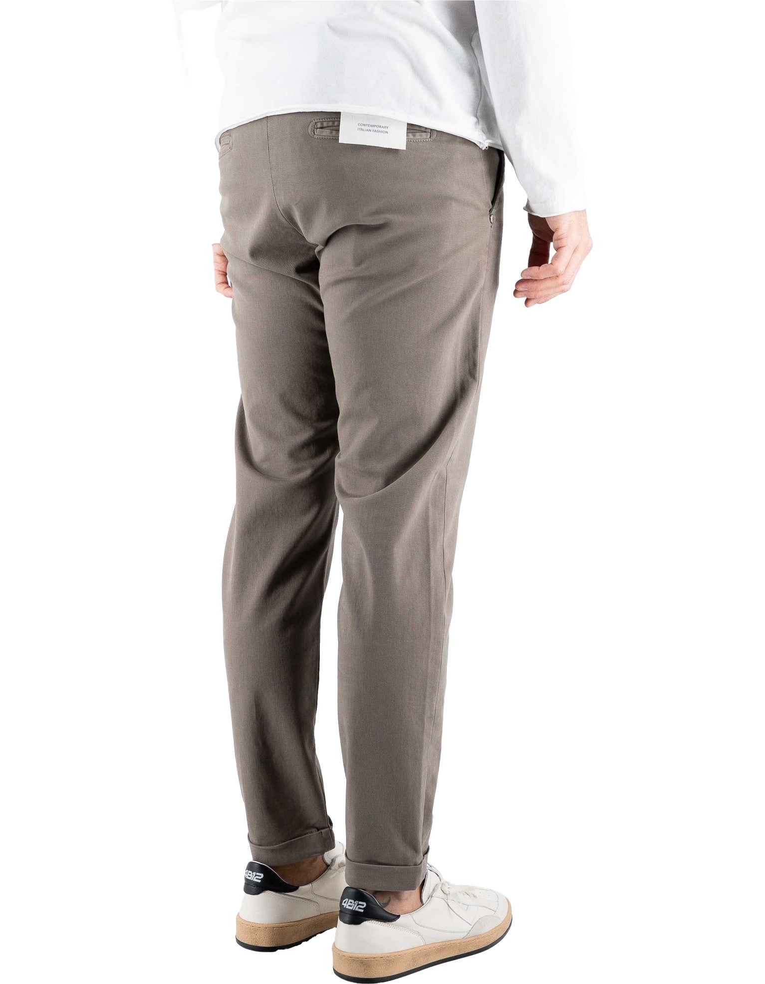 Classic Chino Trousers in Dove Grey