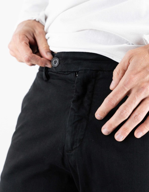 Classic Black Chino Trousers
