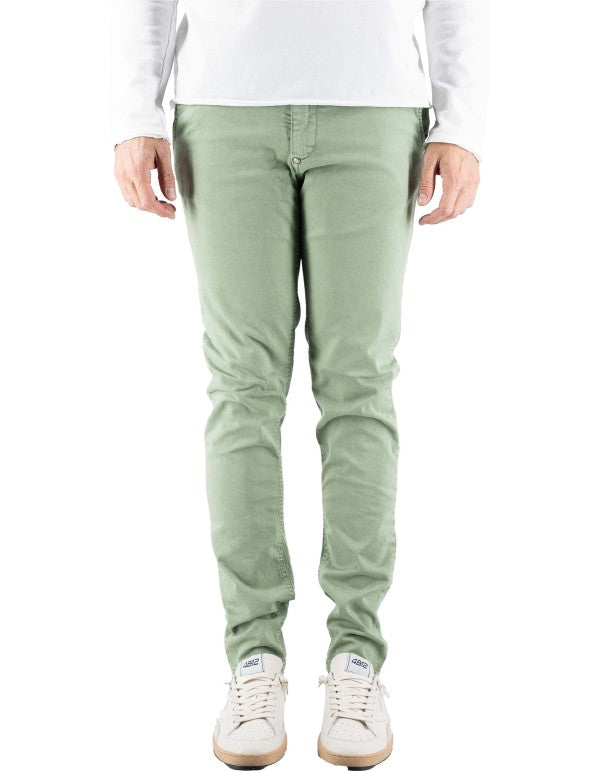 Pantalone Mirtos Skinny Verde Polvere