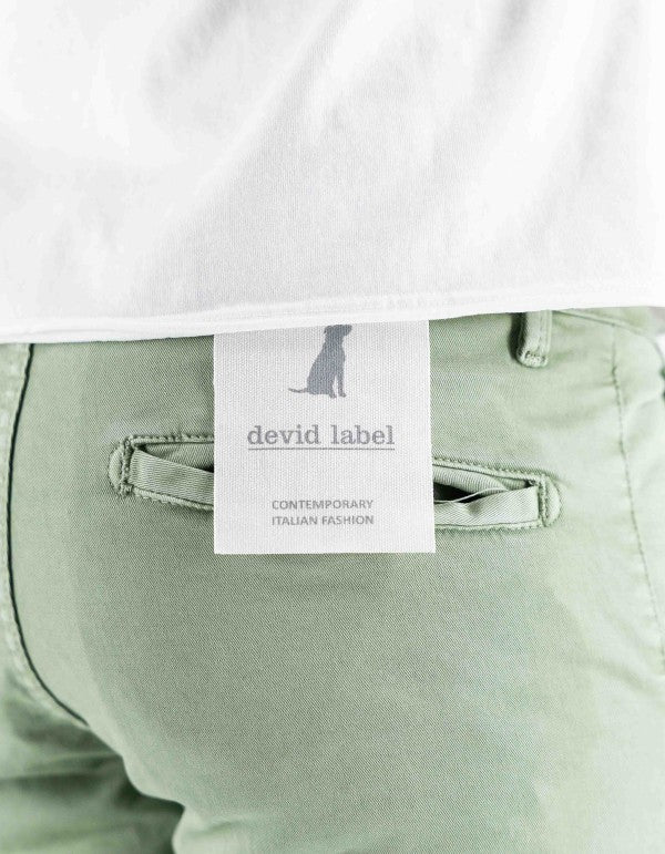 Pantalone Mirtos Skinny Verde Polvere