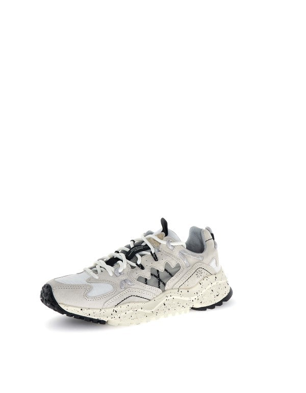Sneaker Yamabushi Uni Suede/nylon Ripstop Cream-off White-black Beige