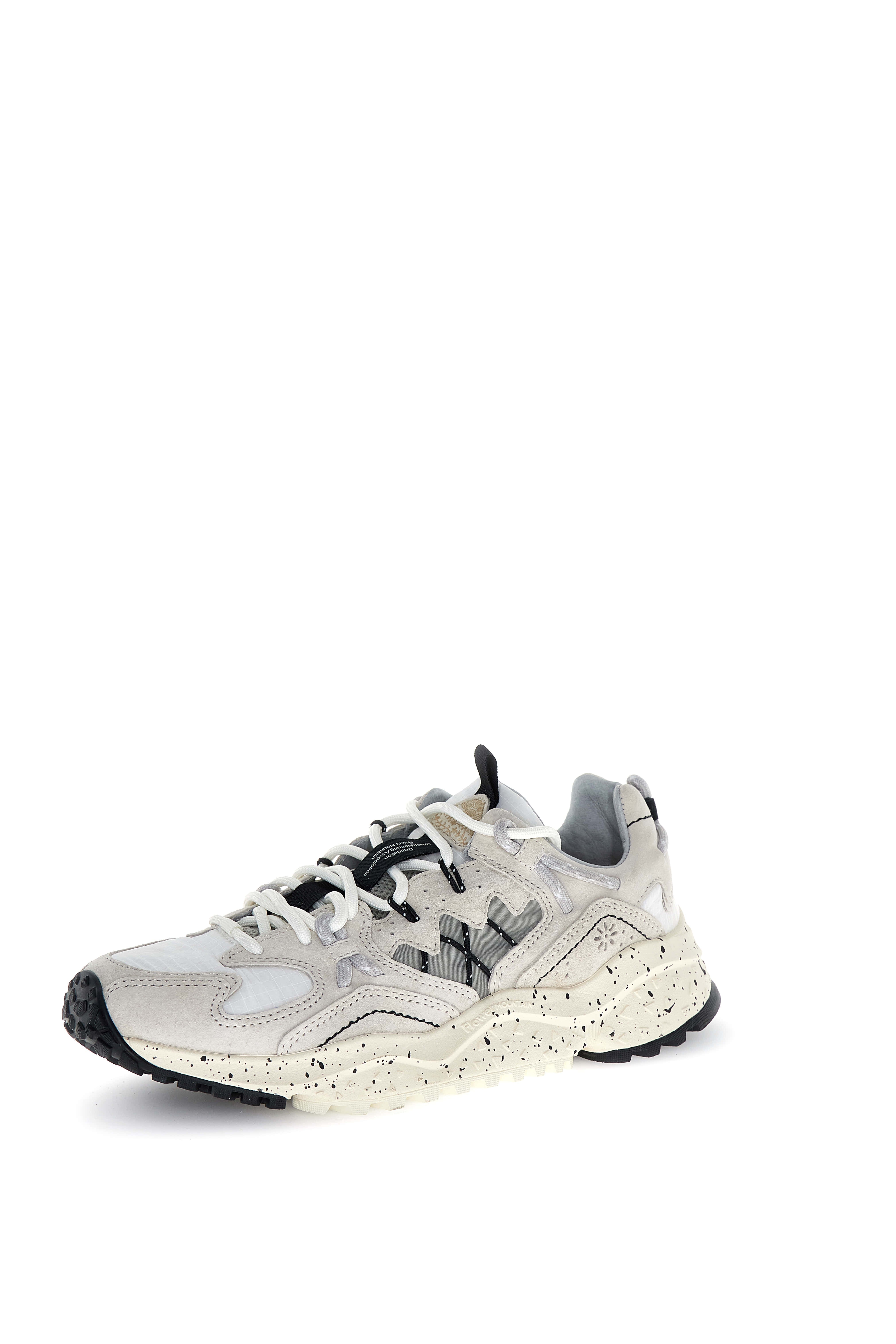Sneaker Yamabushi Uni Suede/nylon Ripstop Cream-off White-black Beige