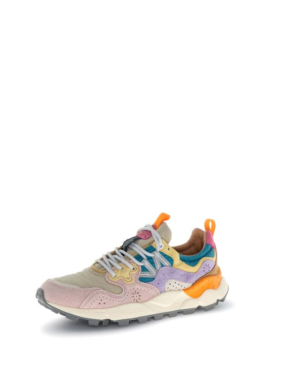 Sneaker Yamano 3 Woman Suede/nylon Light Pink-lilac-petrol Rosa