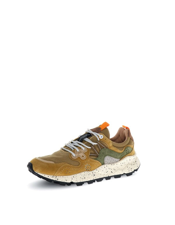 Sneaker Yamano 3 Man Suede/canvas Kaki-military Kaki