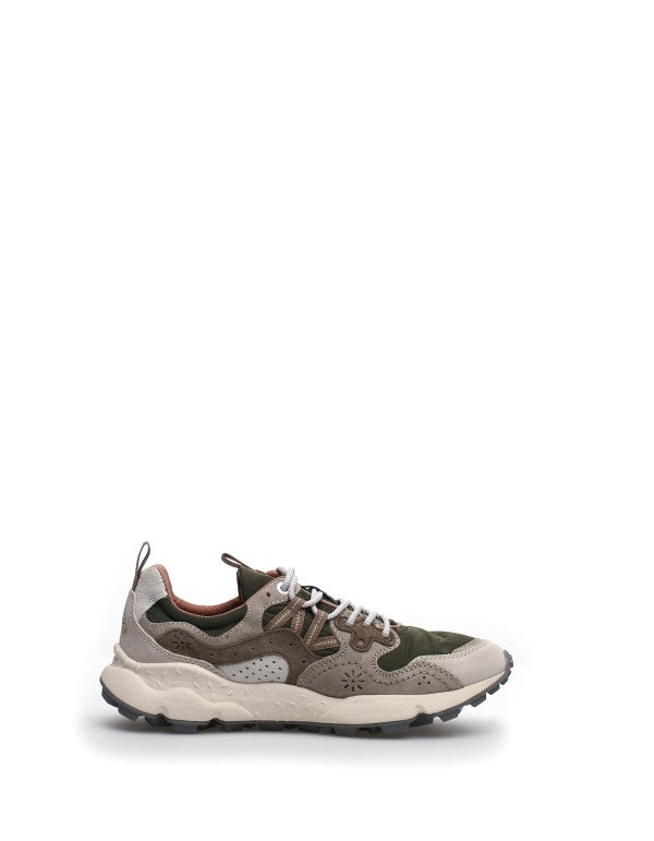 Yamano 3 Uni Suede/nylon Sneaker Off White-military-green White.