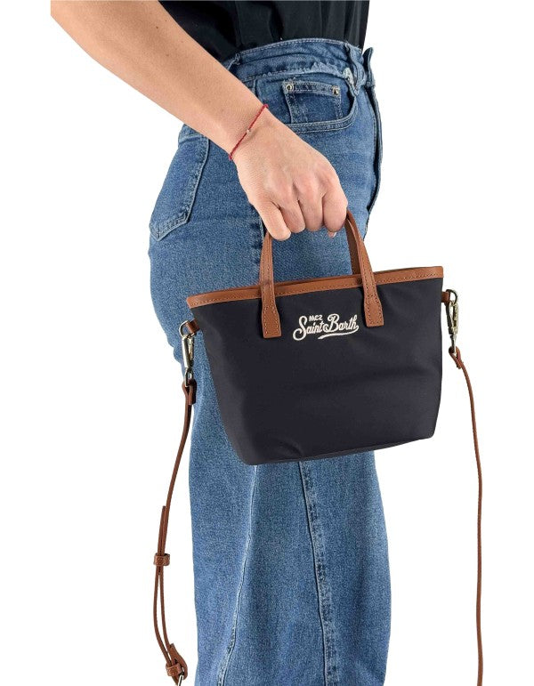 Borsetta City Bag Mini Nylon Nera 0018 Emb