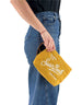 Pochette Aline Soft Linen Vintage 96 Mustard Emb
