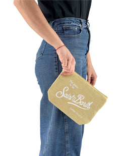 Pochette Aline In Lino 92 Light Yellow