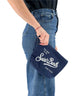 Pochette Aline In Lino 61 Blue Navy