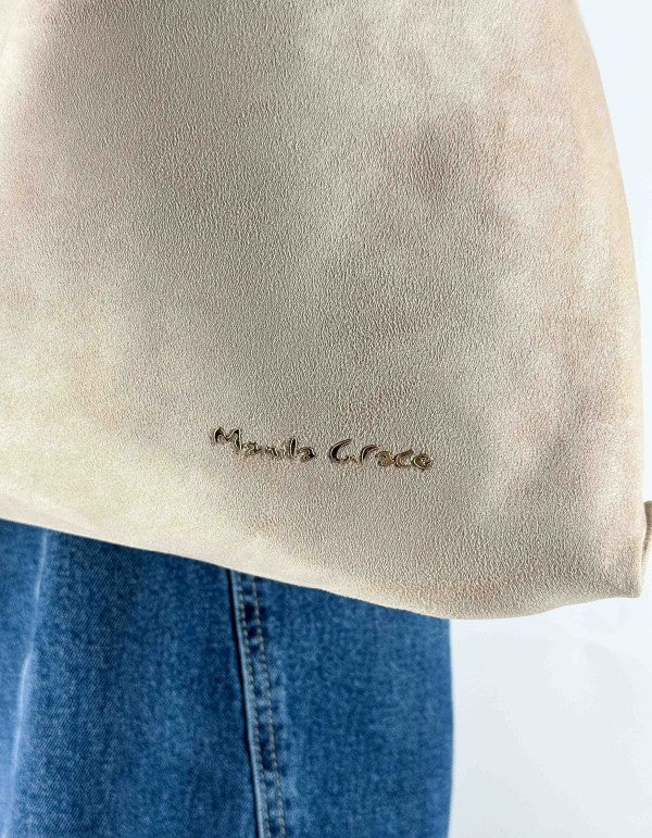 Borsa Sac Bag Frange Avorio Ma148