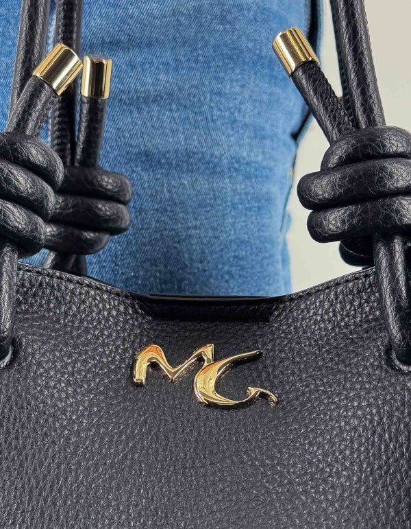 Borsa Tote Bag Nodi Nero Ma001