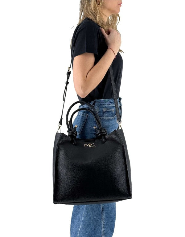 Borsa Tote Bag Nodi Nero Ma001