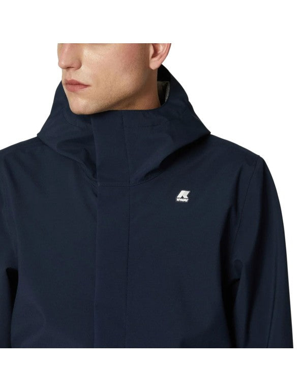 Trench Tommy Bonded Jersey Blue Depth