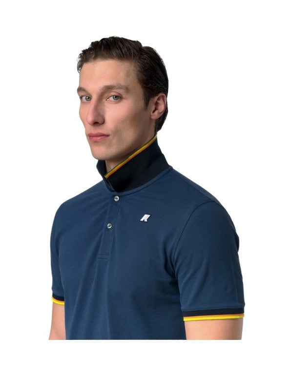Polo Vincent Pique Blue Insignia