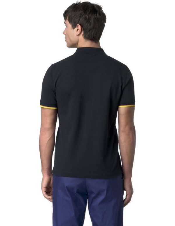 Polo Vincent Pique Blue Depth