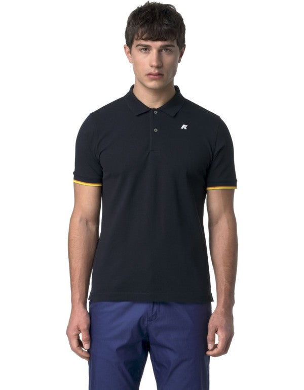 Polo Vincent Pique Blue Depth