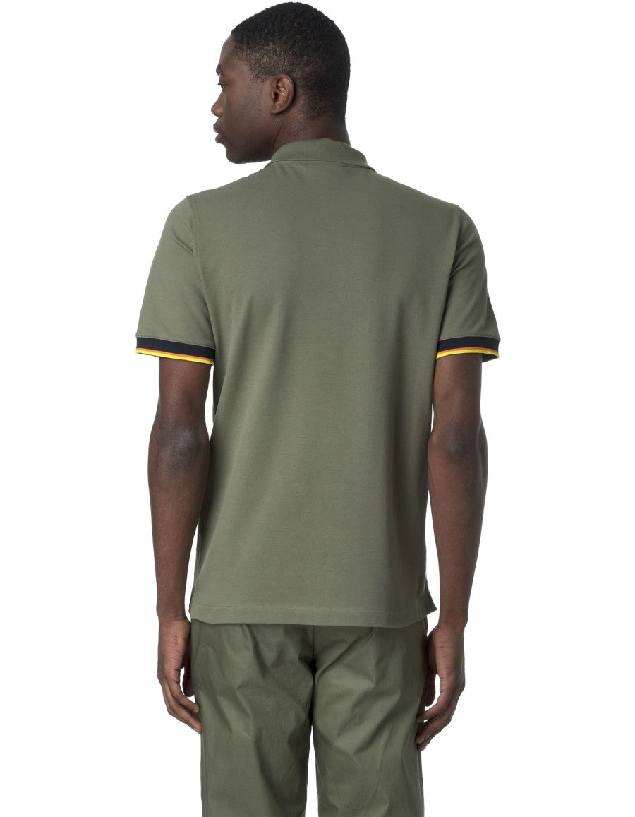 Polo Vincent Pique Green Lichen