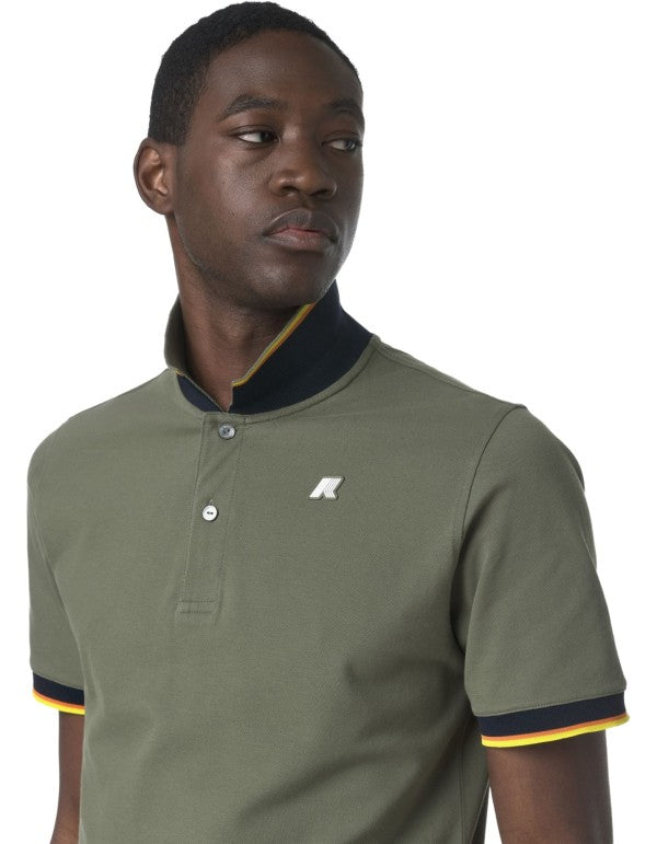 Polo Vincent Pique Green Lichen