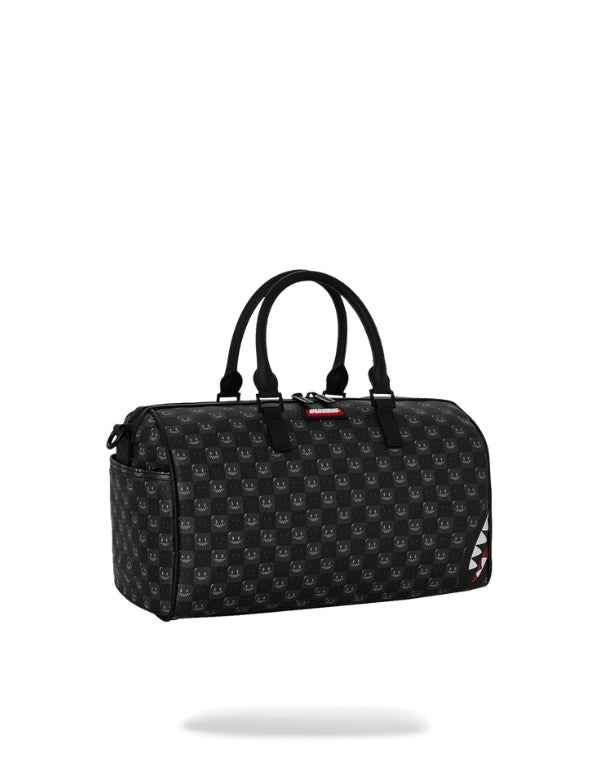 Borsa Sharks In Paris Wtf Bubbly Black Check Mini Duffle