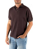 Polo Uomo Sloan Mesh Marrone in Filo di Cotone