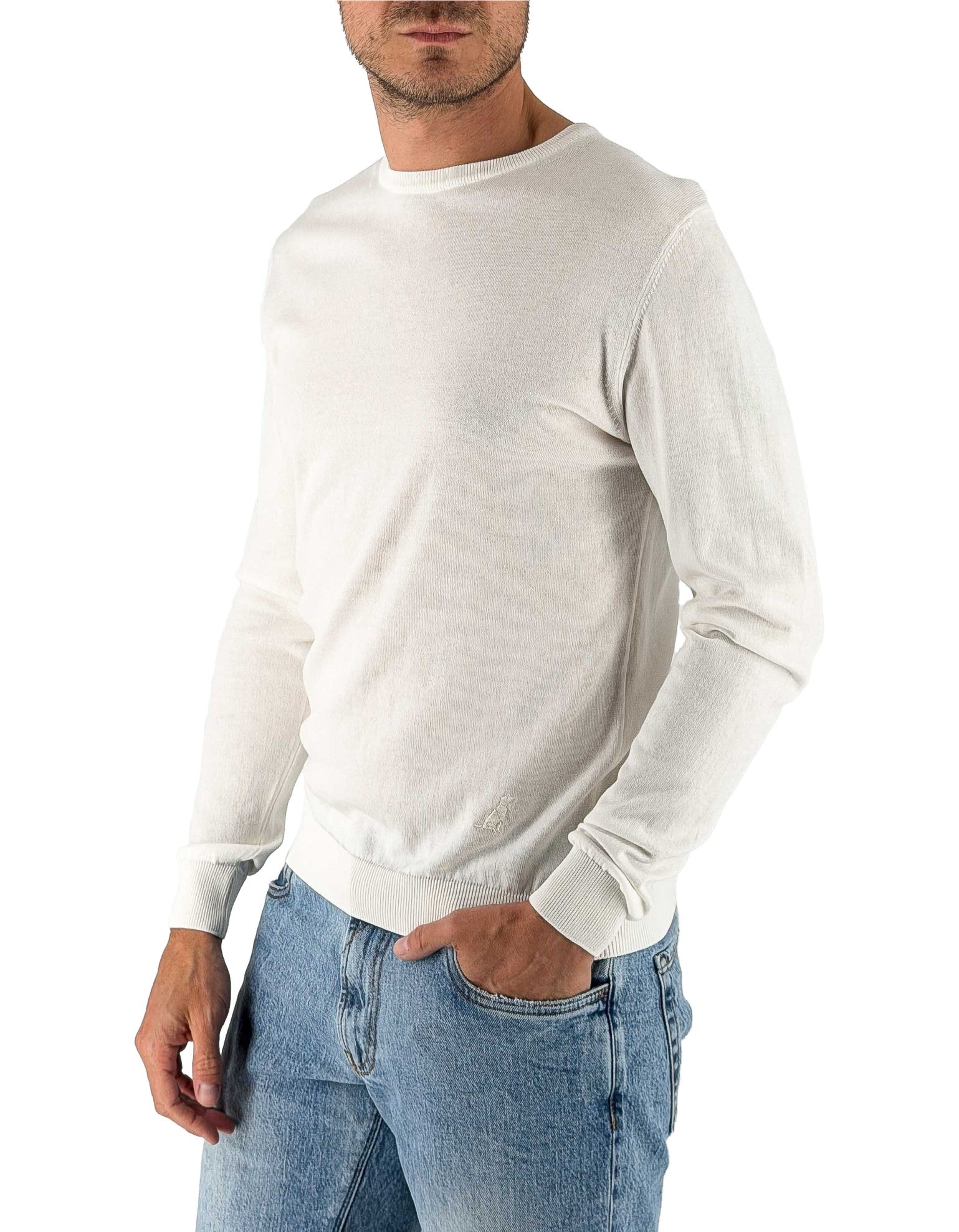 Maglia 100% Cotone Corniglia Panna