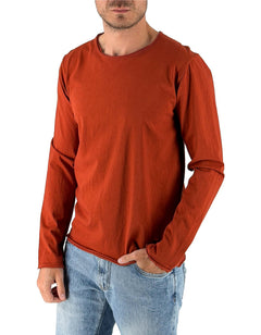 T – Shirt A Manica Lunga Siviglia Ruggine Uomo – Devid Label