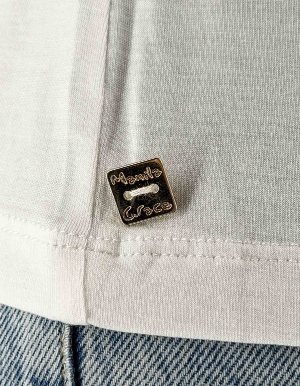 T-shirt Con Nodo Bianca Ma148