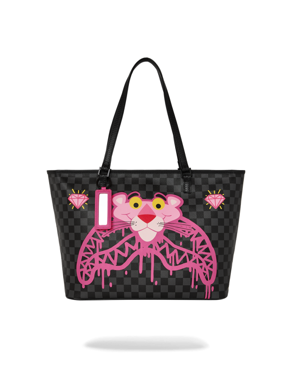Tote Bag Pink Panther Drippy Diamonds