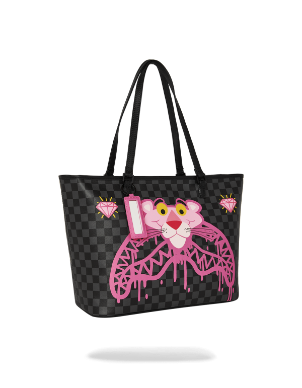 Tote Bag Pink Panther Drippy Diamonds