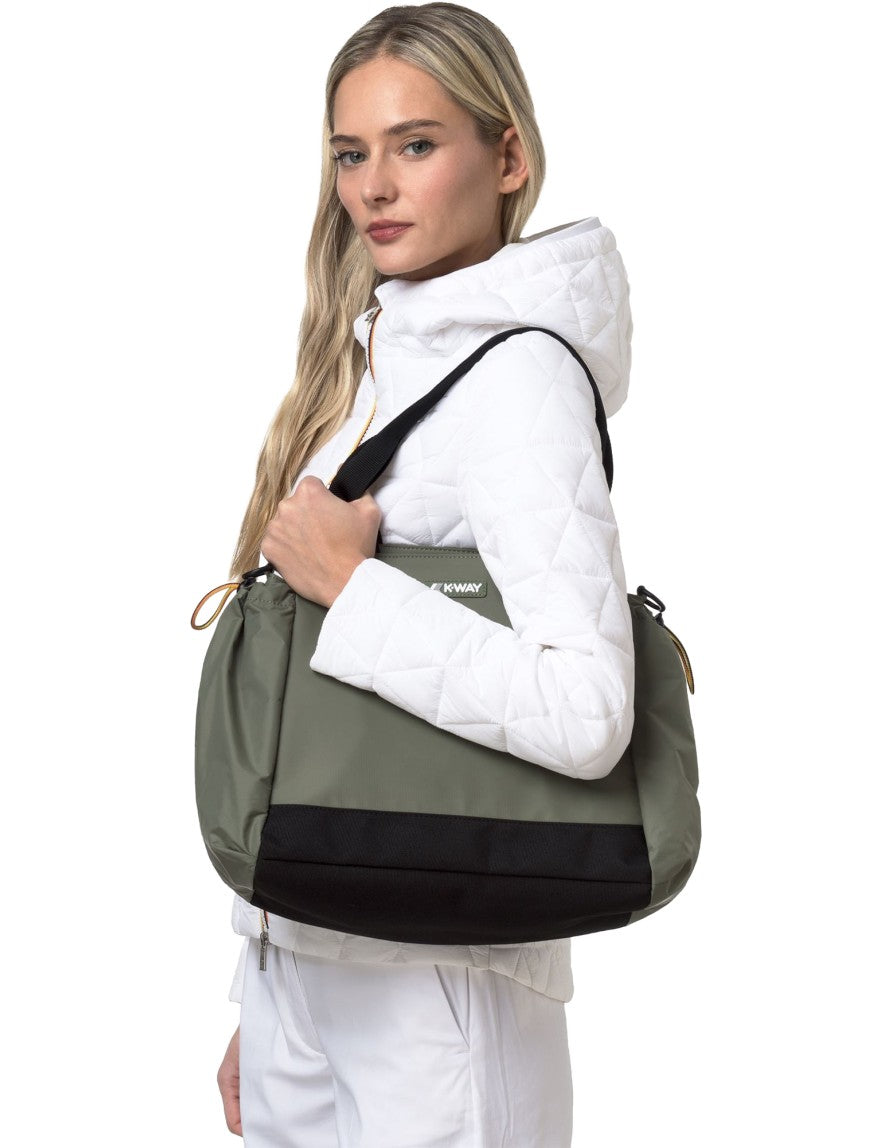 Shopping Bag Aisy Green Lichen