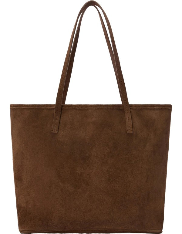 City Bag Suede Brown
