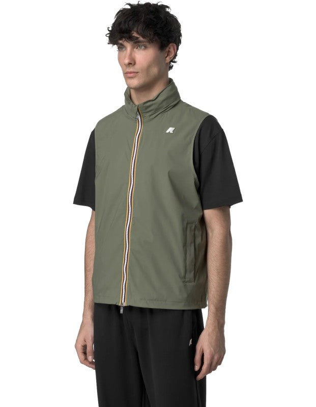 Valen Stretch Nylon Jersey Green Lichen Vest