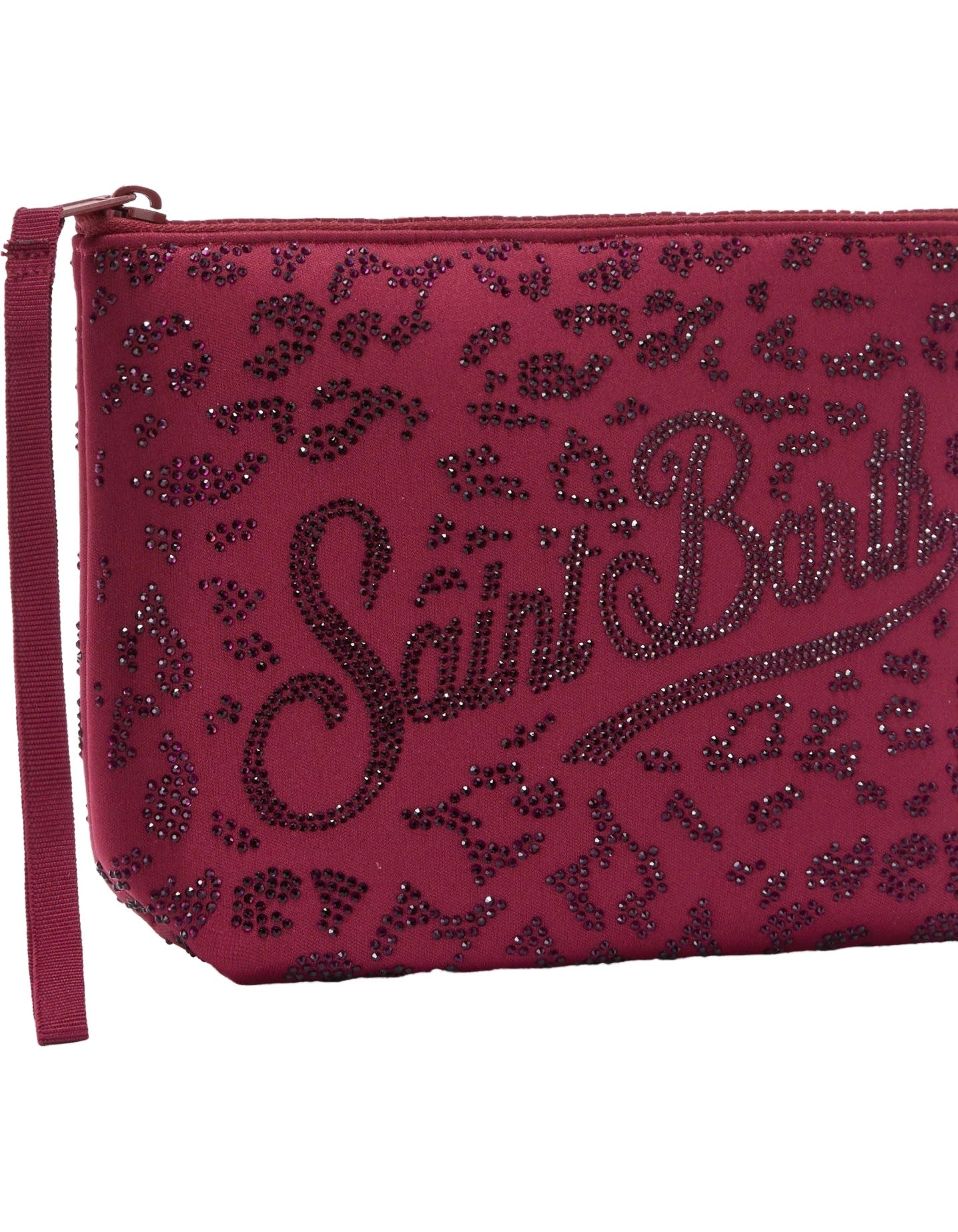 Pochette Aline Strass Leopard 45
