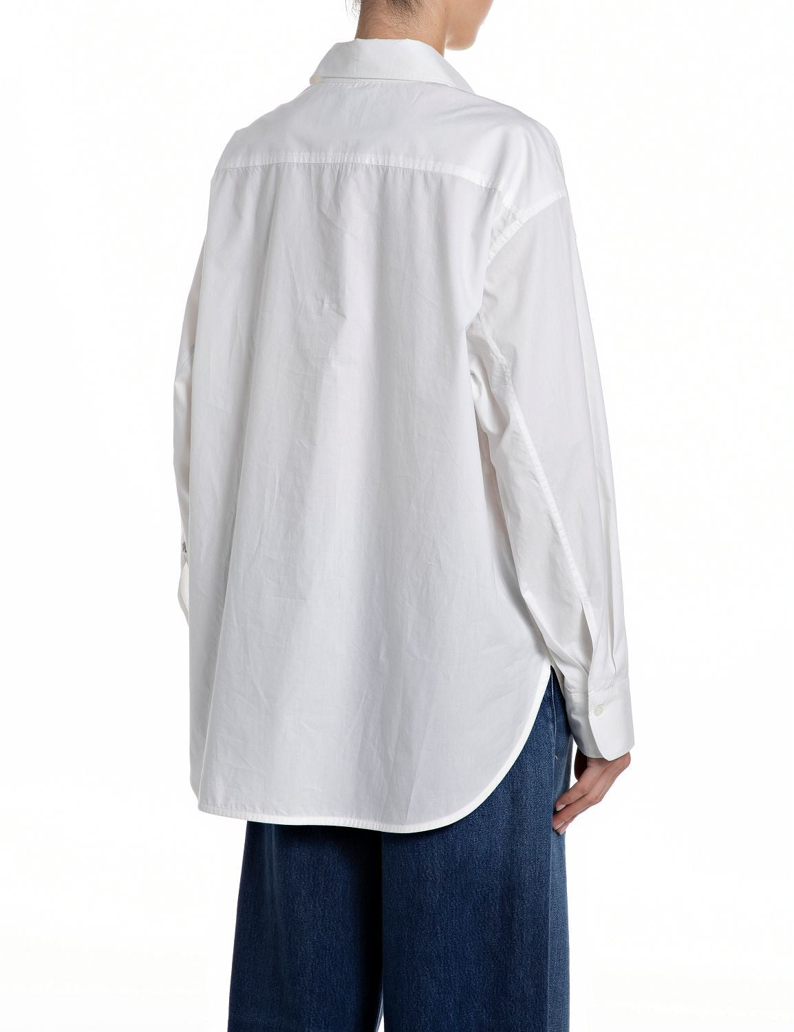 Camicia Donna Comfort Fit Popeline Cotone Leggero