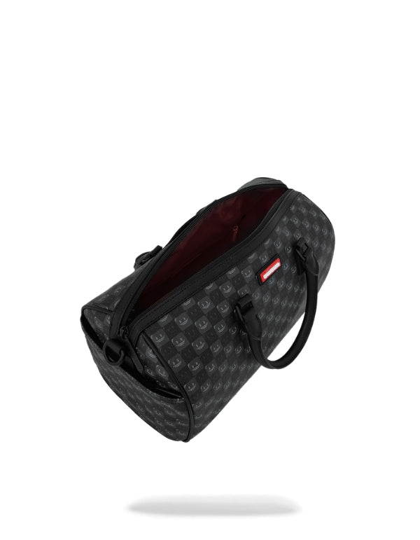 Borsa Sharks In Paris Wtf Bubbly Black Check Mini Duffle
