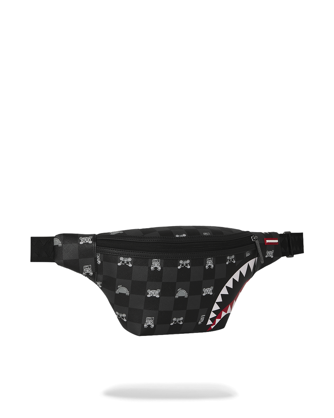 Gray Peeking Character Check Savvy Crossbody