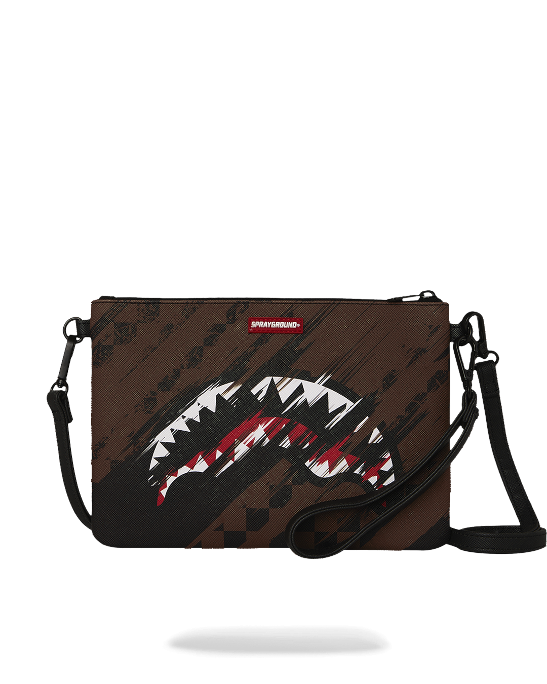 Smeared Grunge Crossbody Pouchette